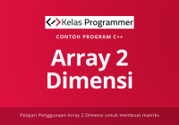 array 2 dimensi c++