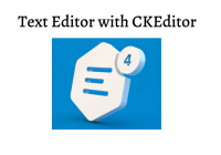 text editor with CKEditor 4