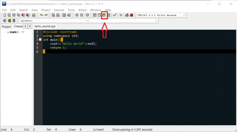 Cara Menggunakan Aplikasi Dev C++ – Kelas Programmer | Tempat Panduan ...