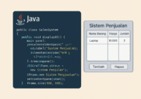 Java Retail System Interface and Code