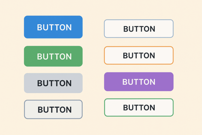 Koleksi button HTML CSS dengan berbagai style