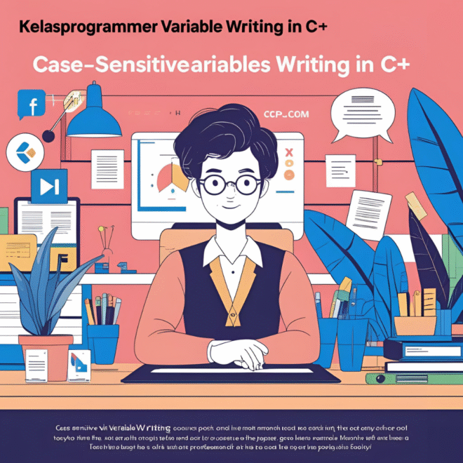 Penulisan Variabel dalam C++ Bersifat Case Sensitive