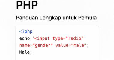 membuat button radio di php