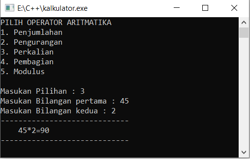 program-kalkulator-sederhana
